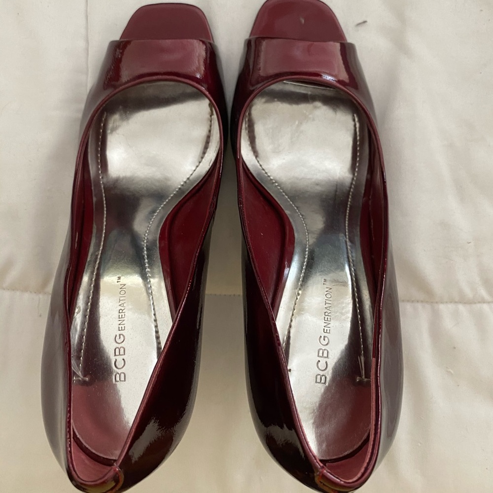 BCBG Generation Crimson Patent Heels
